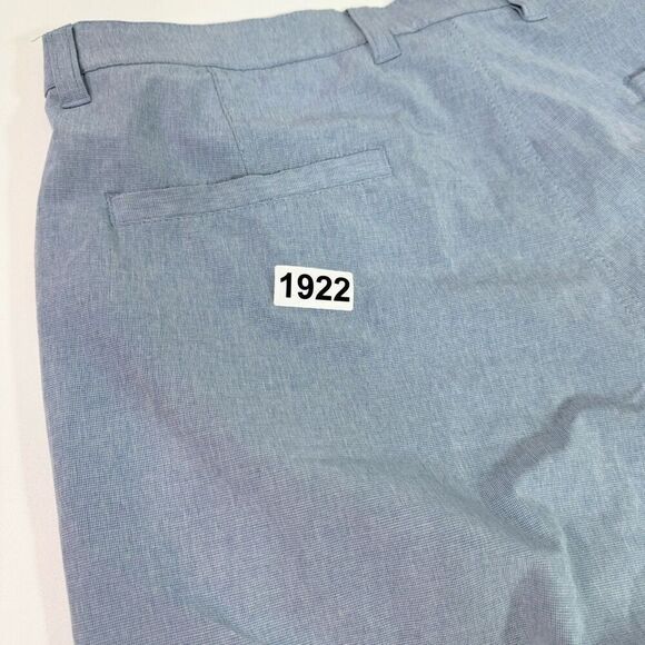 Travis Mathew Shorts Mens 36 Light Blue Pockets Flat Front Belt Loops - Picture 8 of 8